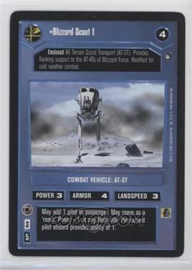 1996 Star Wars CCG: Hoth - Expansion #BLS1 - Blizzard Scout 1