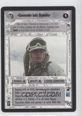 1996 Star Wars CCG: Hoth - Expansion #CLSK - Commander Luke Skywalker