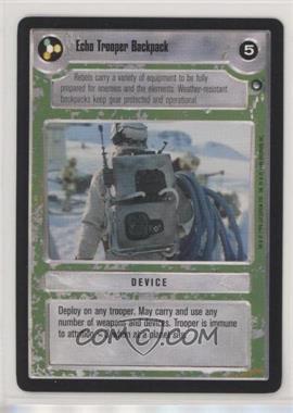 1996 Star Wars CCG: Hoth - Expansion #CTBA - Echo Trooper Backpack