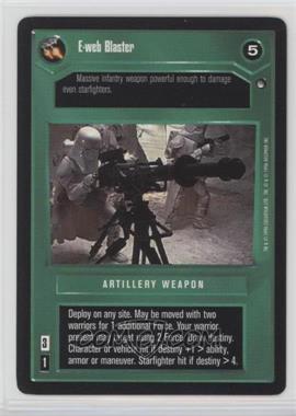 1996 Star Wars CCG: Hoth - Expansion #EWBL - E-web Blaster