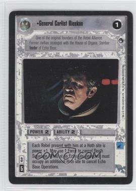 1996 Star Wars CCG: Hoth - Expansion #GCRI - General Carlist Rieekan