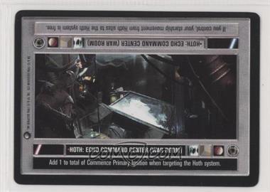 1996 Star Wars CCG: Hoth - Expansion #HECC - Hoth: Echo Command Center (War Room) (Dark)