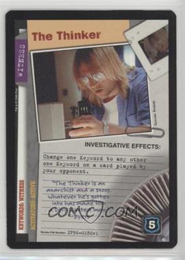 1996 The X-Files Collectible Card Game - Premiere Expansion Set #XF96-0186 v1 - The Thinker