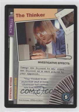 1996 The X-Files Collectible Card Game - Premiere Expansion Set #XF96-0186 v1 - The Thinker