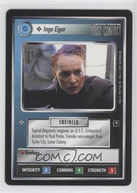 1997 Star Trek CCG: First Contact - [Base] #_INEI - Inge Eiger