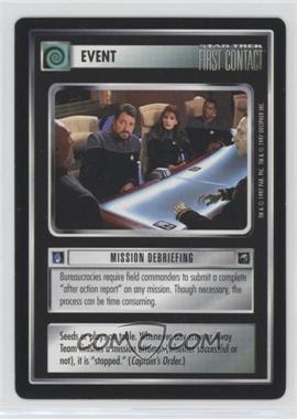 1997 Star Trek CCG: First Contact - [Base] #_MIDE - Mission Debriefing