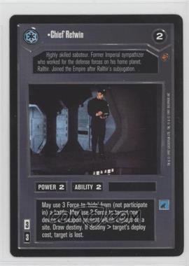 1997 Star Wars CCG: Cloud City - Expansion #_CHRE - Chief Retwin