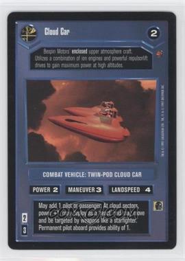 1997 Star Wars CCG: Cloud City - Expansion #_CLCA - Cloud Car (Dark)