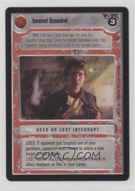 1997 Star Wars CCG: Cloud City - Expansion #_INSC - Innocent Scoundrel