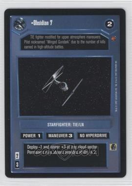 1997 Star Wars CCG: Cloud City - Expansion #_OBSI - Obsidian 7