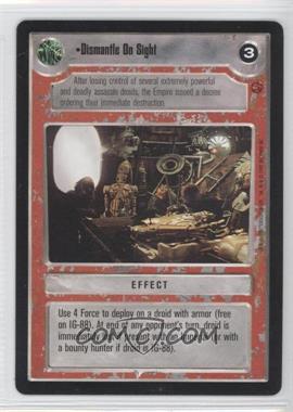 1997 Star Wars CCG: Cloud City - Expansion #DISI - Dismantle On Sight