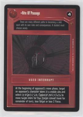 1997 Star Wars CCG: Cloud City - Expansion #RIPA - Rite of Passage