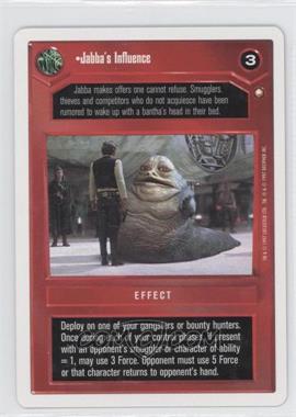 1997 Star Wars CCG: First Anthology - [Base] #_NoN - Jabba's Influence