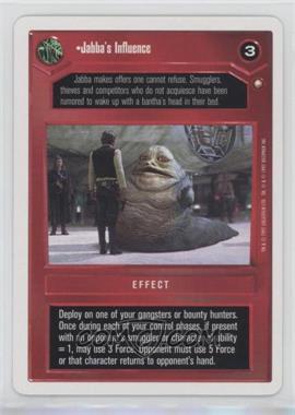 1997 Star Wars CCG: First Anthology - [Base] #_NoN - Jabba's Influence