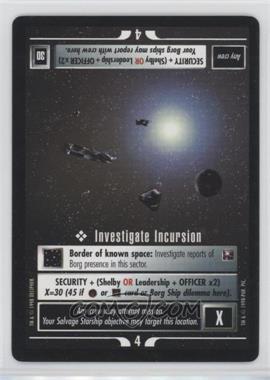 1998 Star Trek CCG: - Official Tournament Sealed Deck [Base] #_NoN - Investigate Incursion