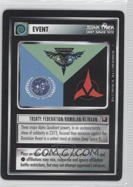 1998 Star Trek CCG: - Official Tournament Sealed Deck [Base] #_NoN - Treaty: Federation/Romulan/Klingon