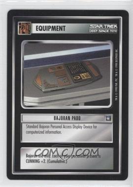 1998 Star Trek CCG: Deep Space 9 - [Base] #_BAPA - Bajoran Padd