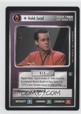 1998 Star Trek CCG: Deep Space 9 - [Base] #_VESO - Vedek Sorad