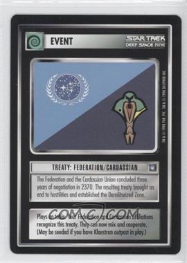 1998 Star Trek CCG: Deep Space 9 - [Base] #TFCA - Treaty: Federation/Cardassian