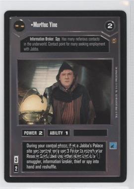 1998 Star Wars CCG: Jabba's Palace - Expansion #_MUYI - Murrtoc Yine