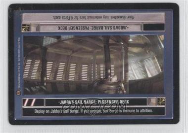 1998 Star Wars CCG: Jabba's Palace - Expansion #JSBP - Jabba's Sail Barge: Passenger Deck