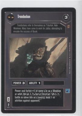 1998 Star Wars CCG: Jabba's Palace - Expansion #TRAN - Trandoshan