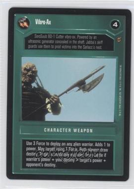 1998 Star Wars CCG: Jabba's Palace - Expansion #VIAX - Vibro-Ax (Dark)