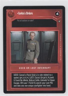 1998 Star Wars CCG: Official Tournament - [Base] #_NoN - Tarkin's Orders