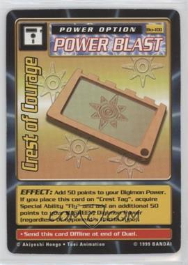 1999 Digimon - Digital Monsters - Trading Card Game [Base] - 1st Edition #BO-100 - Crest of Courage