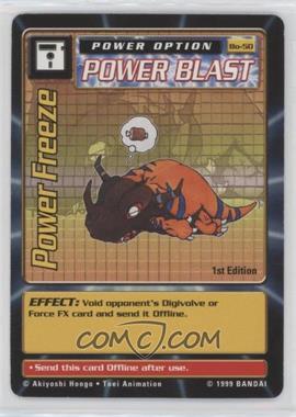 1999 Digimon - Digital Monsters - Trading Card Game [Base] - 1st Edition #BO-50 - Power Freeze