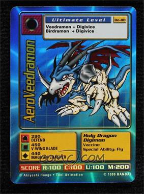 1999 Digimon - Digital Monsters - Trading Card Game [Base] - Unlimited #BO-88 - AeroVeedramon (Foil)