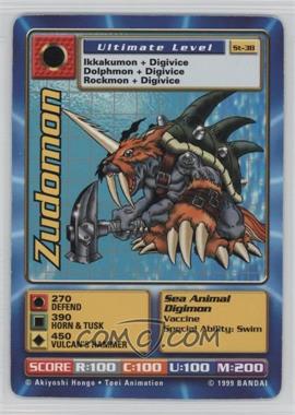 1999 Digimon - Digital Monsters - Trading Card Game [Base] - Unlimited #ST-38 - Zudomon [Noted]