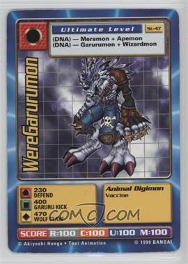 1999 Digimon - Digital Monsters - Trading Card Game [Base] - Unlimited #ST-47 - WereGarurumon [Noted]