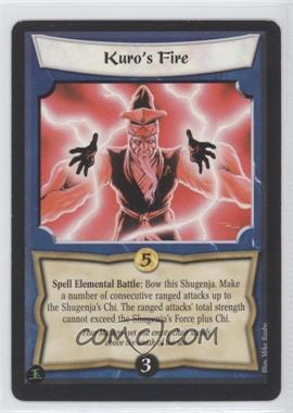 1999 Legend of the Five Rings CCG - Ambition's Debt - [Base] #_KUFI - Kuro's Fire