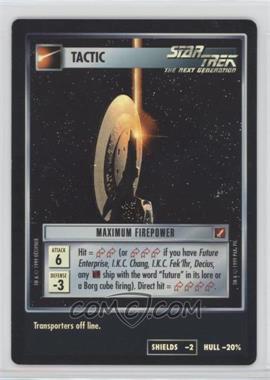 1999 Star Trek CCG: Blaze of Glory - 18 Card Foil Sub-Set [Base] #_NoN - Maximum Firepower