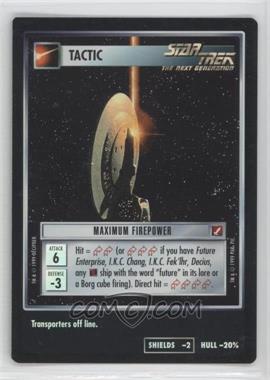 1999 Star Trek CCG: Blaze of Glory - 18 Card Foil Sub-Set [Base] #_NoN - Maximum Firepower [Noted]