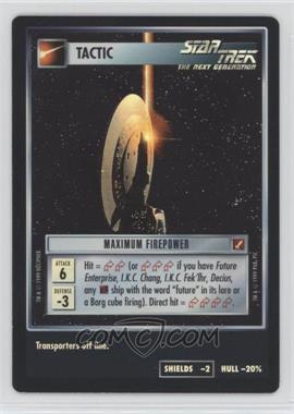 1999 Star Trek CCG: Blaze of Glory - 18 Card Foil Sub-Set [Base] #_NoN - Maximum Firepower