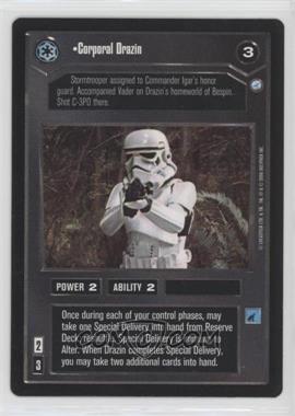 1999 Star Wars CCG: Endor - Expansion #CODR - Corporal Drazin