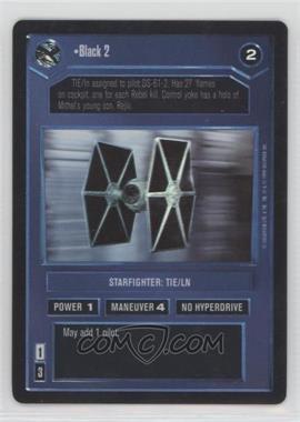 1999 Star Wars Customizable Card Game: Reflections - Foil Reprint Pack #BLAC - Black 2