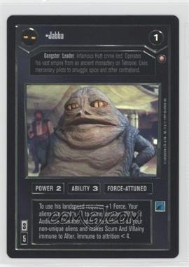 1999 Star Wars Customizable Card Game: Reflections - Foil Reprint Pack #JABB - Jabba [Noted]