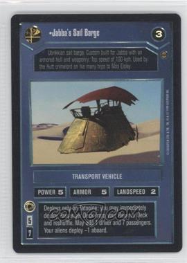 1999 Star Wars Customizable Card Game: Reflections - Foil Reprint Pack #JSBA - Jabba's Sail Barge