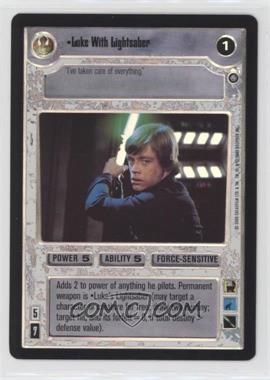 1999 Star Wars Customizable Card Game: Reflections - Foil Reprint Pack #LULI - Luke with Lightsaber