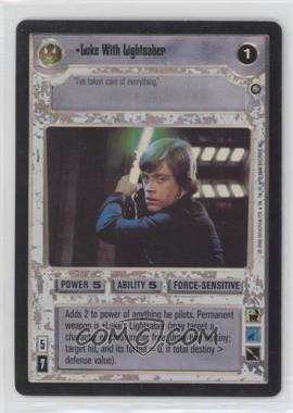 1999 Star Wars Customizable Card Game: Reflections - Foil Reprint Pack #LULI - Luke with Lightsaber [EX to NM]