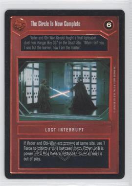 1999 Star Wars Customizable Card Game: Reflections - Foil Reprint Pack #TCNC - The Circle is Now Complete