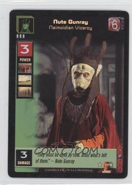 1999 Star Wars: Young Jedi Collectible Card Game - The Jedi Council - Diffraction Foils #F14 - Nute Gunray