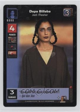 1999 Star Wars: Young Jedi Collectible Card Game - The Jedi Council - Expansion #14 - Depa Billaba - Jedi Master