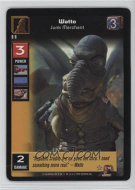 1999 Star Wars: Young Jedi Collectible Card Game - The Jedi Council - Expansion #74 - Watto