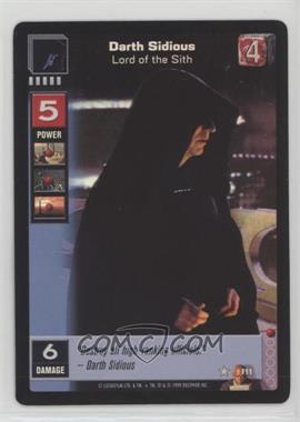 1999 Star Wars: Young Jedi Collectible Card Game - The Jedi Council - Expansion #F11 - Foil - Darth Sidious