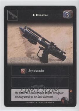 1999 Star Wars: Young Jedi Collectible Card Game - The Menace of Darth Maul - [Base] #119 - Blaster [EX to NM]