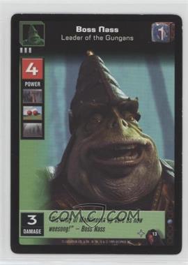 1999 Star Wars: Young Jedi Collectible Card Game - The Menace of Darth Maul - [Base] #13 - Boss Nass